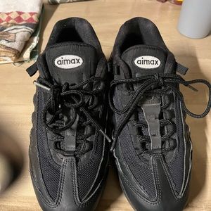 Nike Shoes Youth 7YAir Max 95 Recraft‎ "Triple Black" Sneakers (CJ3906 001)
